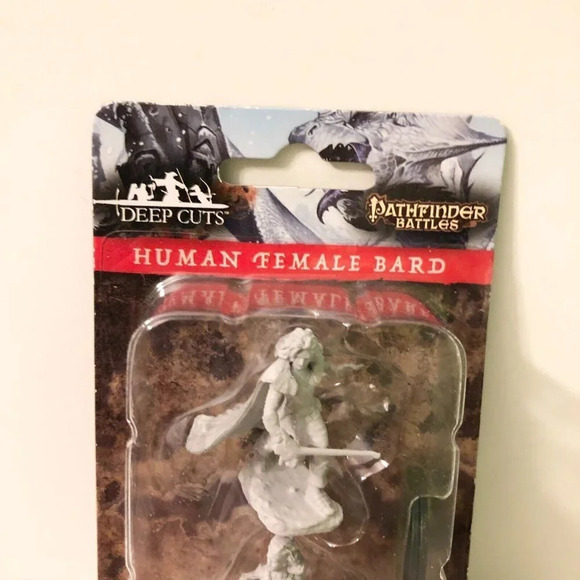 Pathfinder Battles Human Female Bard  HD Unpainted Miniatures Deep Cuts - Picture 4 of 12